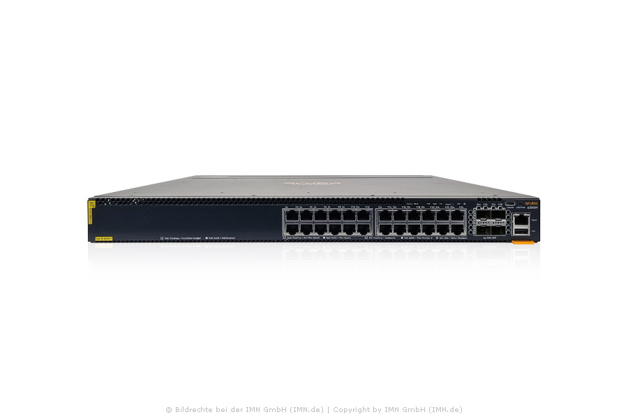 Aruba CX 6300M 24-port 1GbE Class 4 PoE and 4-port SFP56 Switch
