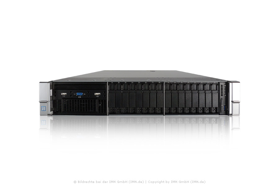 HP ProLiant DL380 Gen9, 2x Xeon E5-2697v4, 16x16GB, 3x 6.4TB 12G SAS MU SSD, 2 Netzteile, rfb.