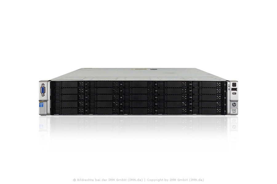 HP ProLiant DL380p G8, 1x E5-2650L, 32GB, 25SFF, Rackkit, rfb.